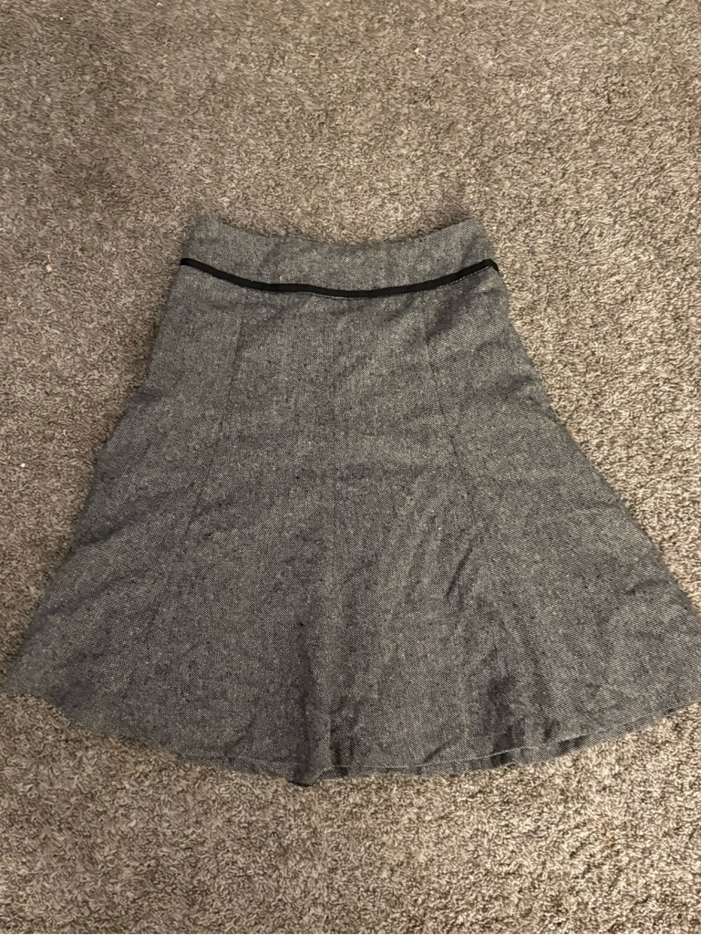 Classic A-Line Gray Skirt - Picture 2 of 5